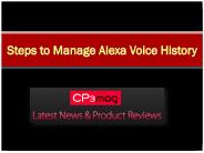 Steps to Manage Alexa Voice History