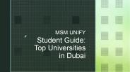 Student Guide: Top Universities in Dubai