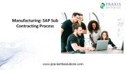 Manufacturing: SAP Sub Contracting Process