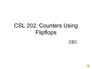 Counters Using Flipflops.
