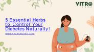 5 Essential Herbs to Control Your Diabetes Naturally!