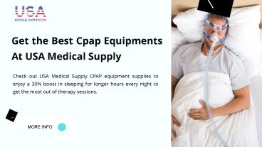 Get the Best Cpap Equipments At USA Medical Supply