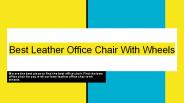 Best Leather Office Chair With Wheels