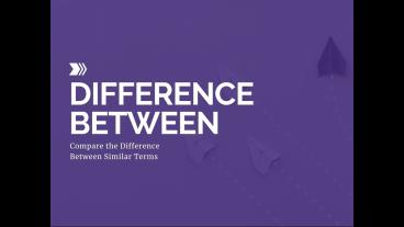 Difference Between Similar Terms (1)