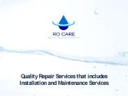 RO Care Water Purifier Maintenance Services