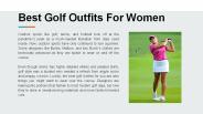 Best Golf Outfits For Women