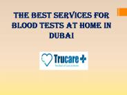 Blood Test At Home Dubai