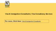 Visa & Immigration Consultants | Visa Consultancy Services