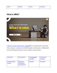 What is HRIS?