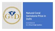 Natural coral gemstone price in delhi