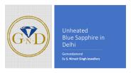 Unheated blue sapphire in delhi