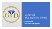 Unheated blue sapphire in india