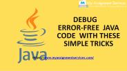 Debug  Error-Free Java Code With Tricks