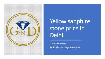 Yellow sapphire stone price in india
