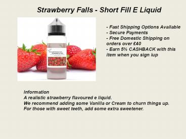 Lemon Drop - Short Fill E Liquid