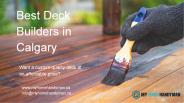 Best Deck Builders in Calgary | My Home Handyman