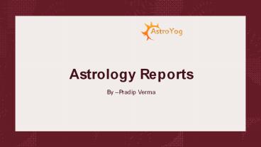 Astrology Reports