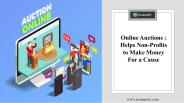 Online Auctions for Non-Profits