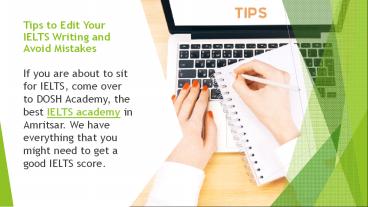 Tips to Edit Your IELTS Writing and Avoid Mistakes