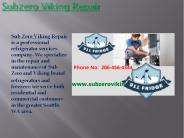 Subzero  | Viking Repair  Service Bellevue -WA