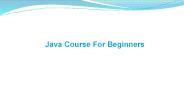 Java Course for Beginners at Texceed