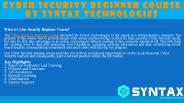 Cyber Security Beginners Course provided by Syntax Technologies