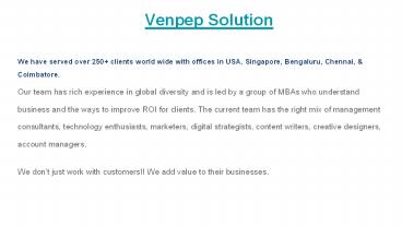 Software Development and IT Solutions Company