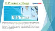 B Pharma college