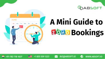 A Mini Guide to Zoho Bookings | Absoft IT Solutions