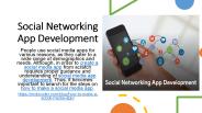 Social networking app development
