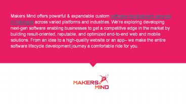 Makers Mind - The Best Software Development in Kakinada