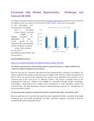 Connected Ship Market overview and future trends