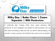 Milky Day | Butter Churn | Cream Separator | Milk Pasteurizer