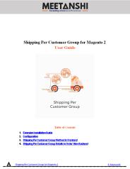 Magento 2 Shipping Per Customer Group