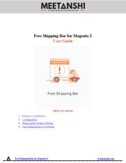 Magento 2 Free Shipping Bar
