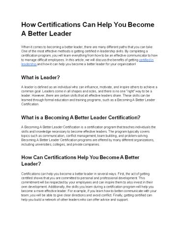 How Certifications Can Help You Become A Better Leader (1)