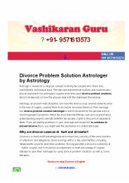 Divorce Problem Solution Astrologer by Astrology
