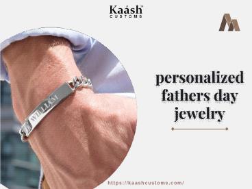 Personalized Fathers Day Jewelry