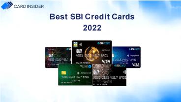 Top 5 best SBI Credit Cards
