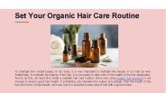 Set Your Organic Hair Care Routine
