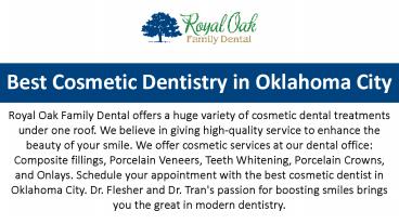 Best Cosmetic Dentistry in Oklahoma City