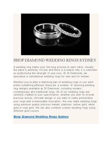 shop diamond wedding rings Sydney (1)