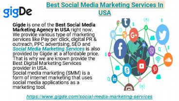 Best Social Media Marketing Services In USA