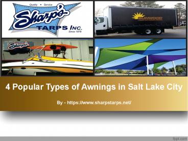 4 Popular Types of Awnings in Salt Lake City