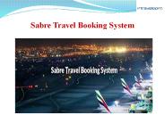 Sabre Travel Booking System