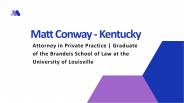 Matt Conway (Kentucky) - A Passionate Influencer