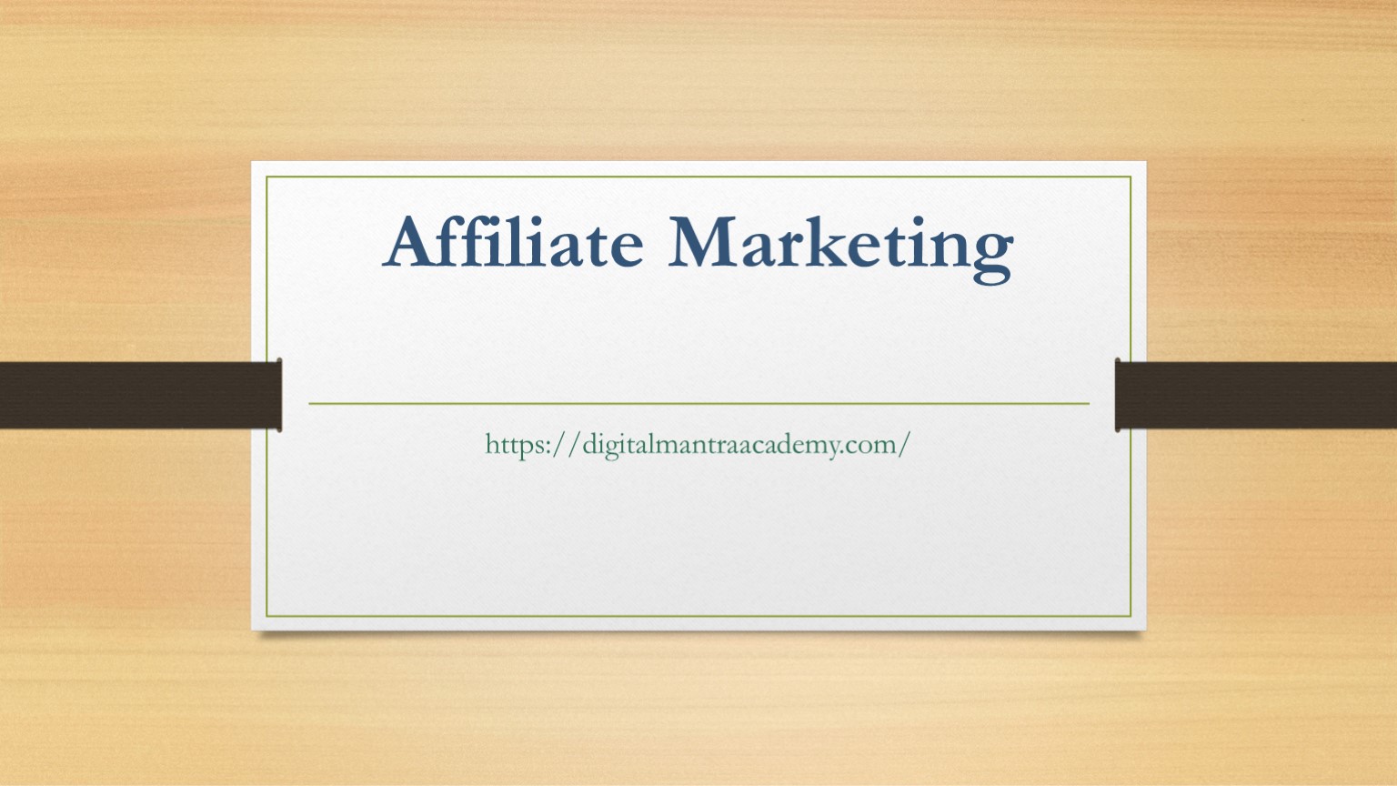 Affiliate Marketing