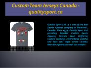 Custom Team Jerseys Canada - qualitysport.ca