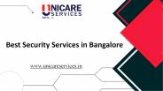 Best Security Services in Bangalore