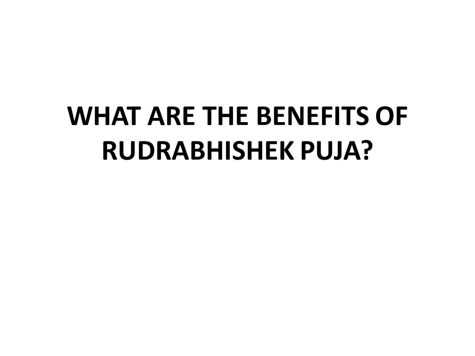 WHAT ARE THE BENEFITS OF RUDRABHISHEK PUJA?